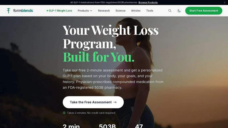 FormBlends application interface and features