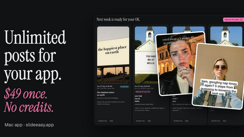 Slide-Easy application interface and features